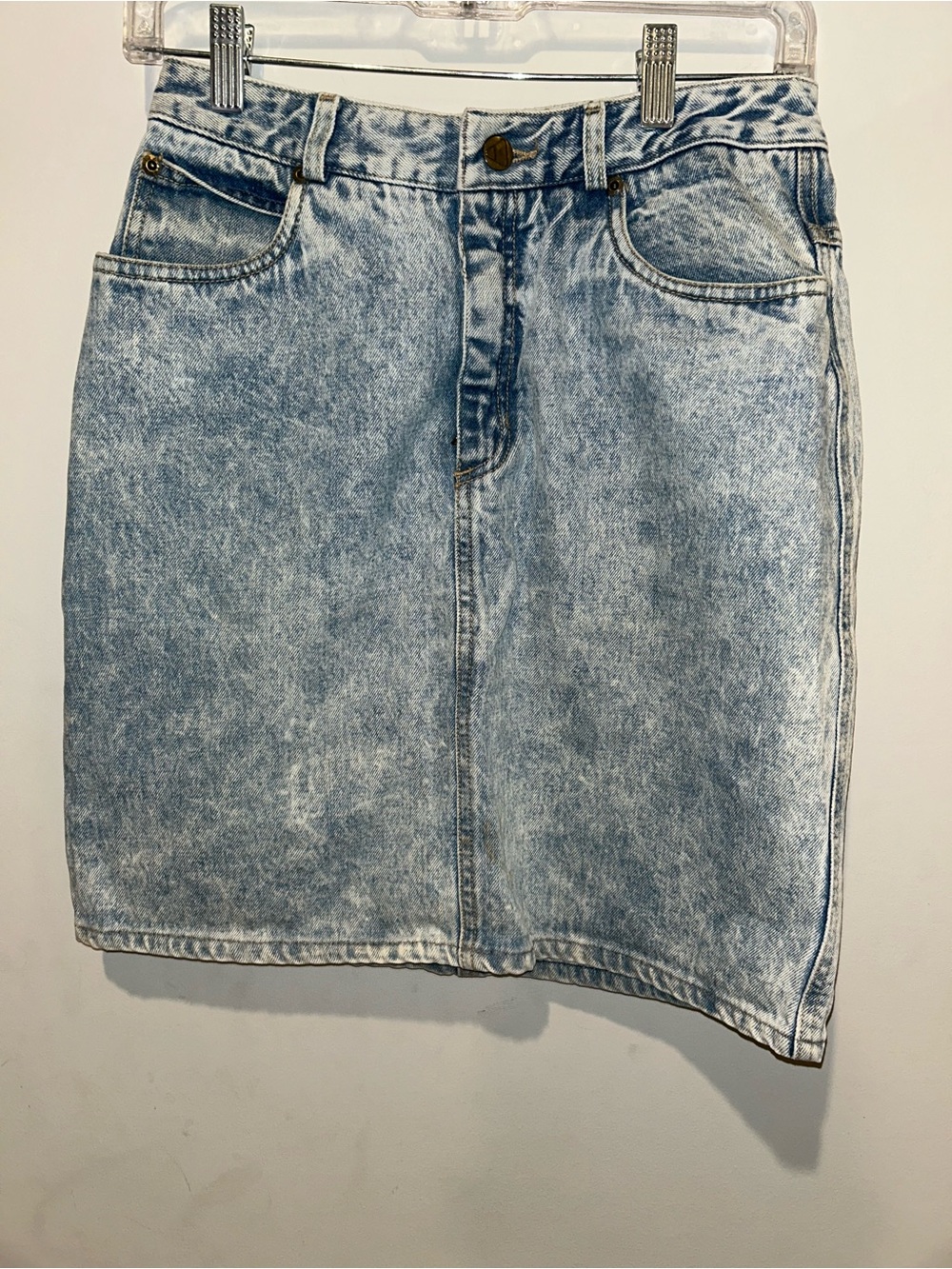 Liz Wear Vintage Made in USA Denim Mini Skirt Size 8 Like New